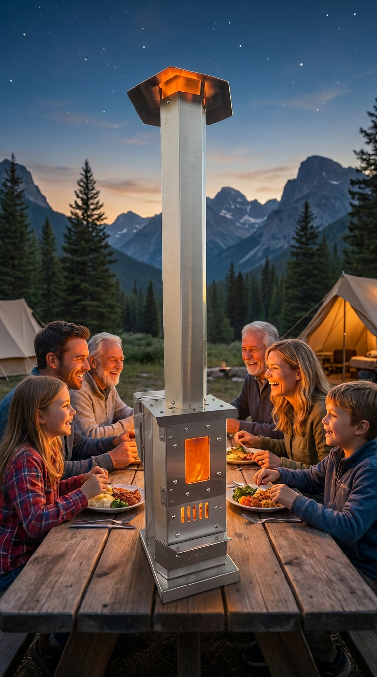 Sierra Trail™ Portable Tabletop Wood Pellet Heater