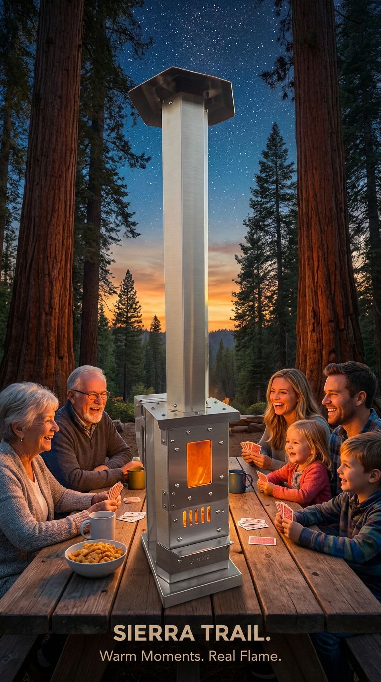 Sierra Trail™ Portable Tabletop Wood Pellet Heater