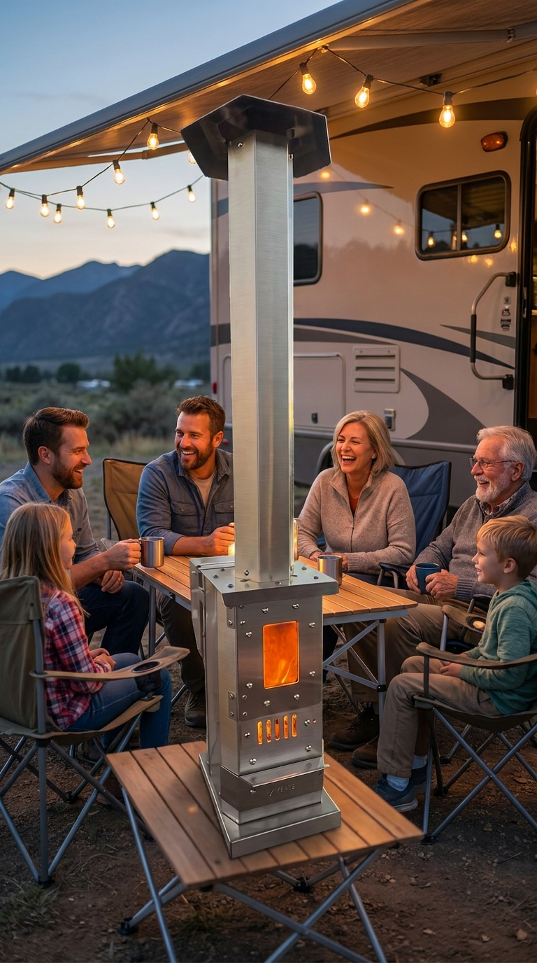 Sierra Trail™ Portable Tabletop Wood Pellet Heater