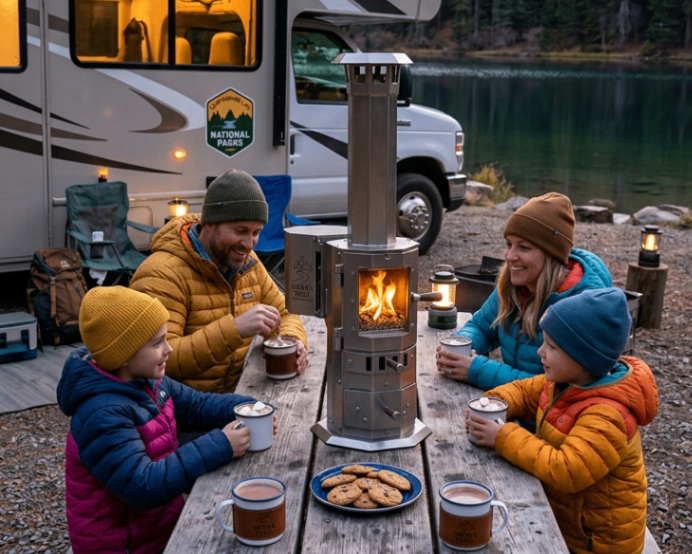 Sierra Trail™ Portable Tabletop Wood Pellet Heater